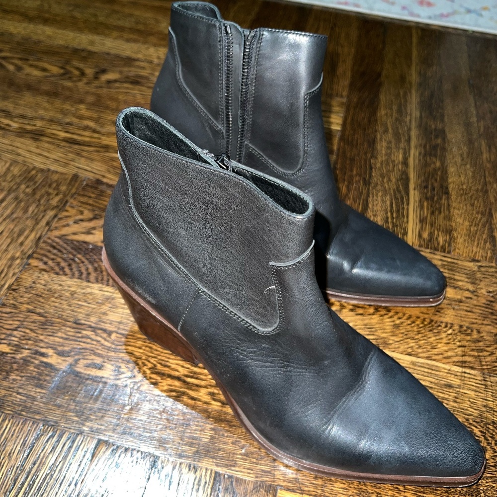 RAG & BONE | Black Leather Booties